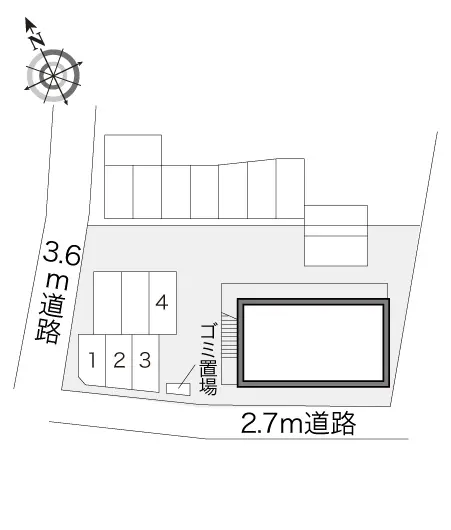 ★手数料０円★国分寺市南町　月極駐車場（LP）